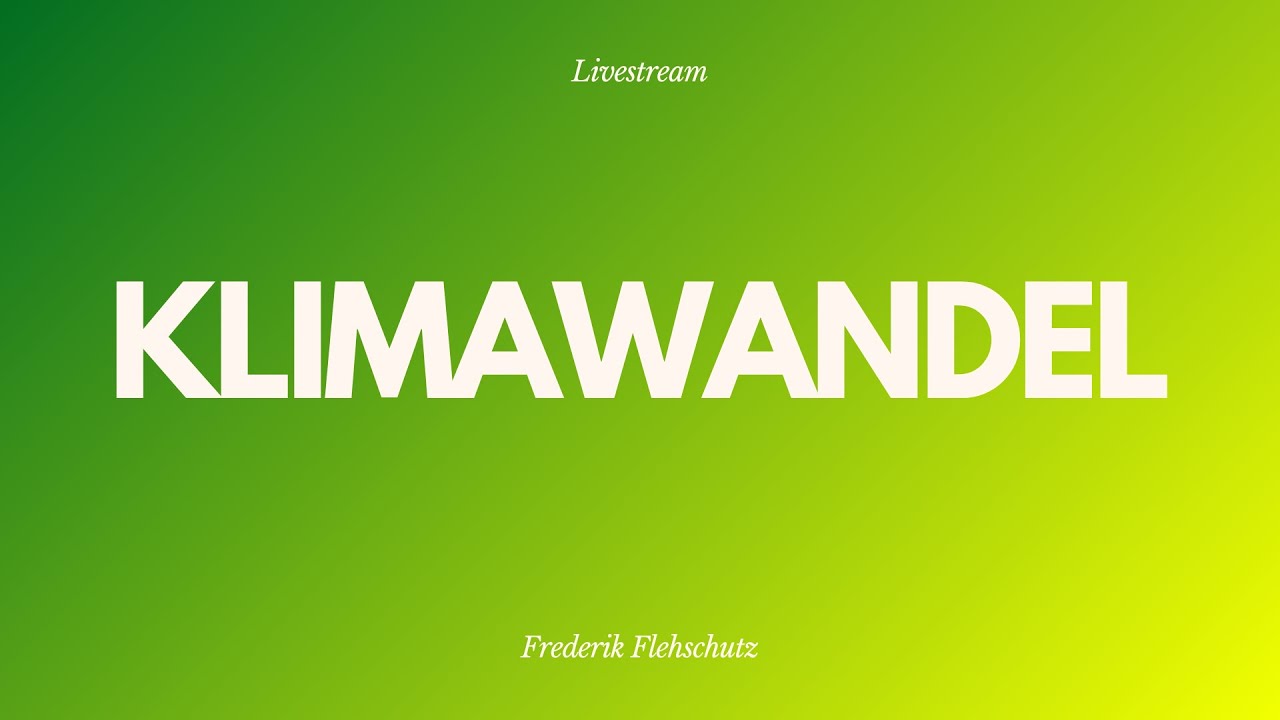 Klimawandel - Livestream aus dem Adventhaus Köln-Mitte